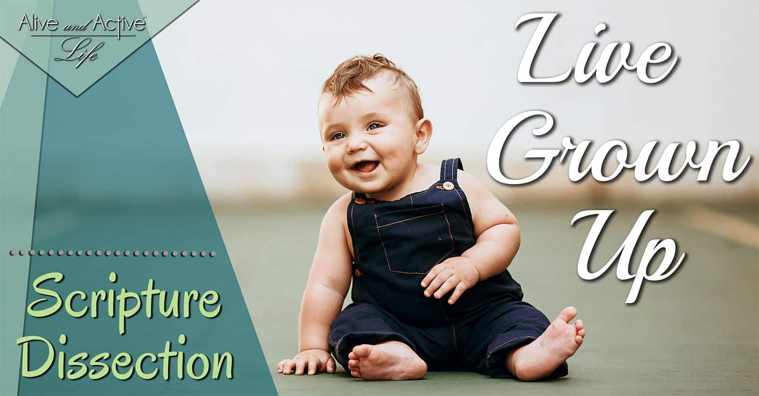 Live Grown Up – Scripture Dissection Live Grown Up - Scripture Dissection